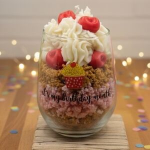Birthday Month Candle Soy Wax Dessert Candle Handmade Gifts